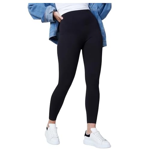 SPANX Look at Me Now High-Waisted Seamless Leggings Very Black MD