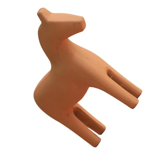 Figurine de Cheval en Bois pour Bibliothèque | Décoration Table de Bureau Zen