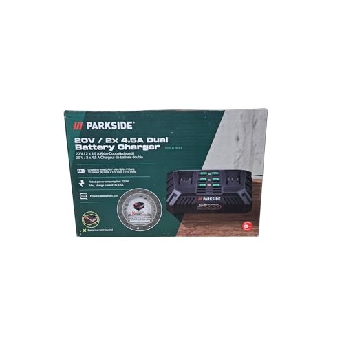 Cargador rápido de batería Doble PDSLG 20 A1 (Equipo Parkside X20V)
