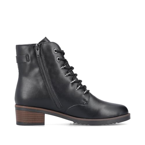 Rieker Damen Schnürstiefeletten Y0500, Frauen Stiefeletten,halbstiefel,Kurzstiefel,uebergangsschuhe,uebergangsstiefel,schwarz (00)… – Ansicht 2