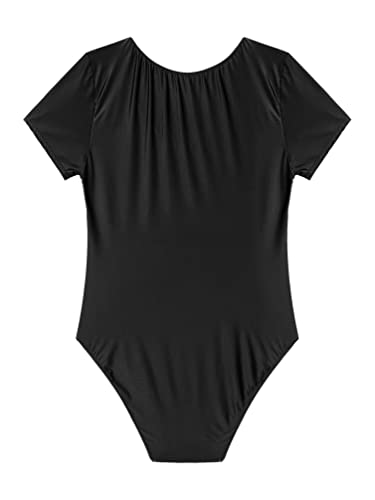 Mens Glossy Short Sleeve High Cut Bodysuit Rashguard Swimwear Summer Bathing Suit Mankini4