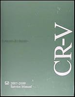 2007-2009 Honda CR-V Repair Shop Manual Original B00435FZR6 Book Cover