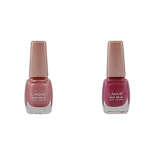 Image of Lakme True Wear Nail Color, Pinks N238, 9ml & Lakme True Wear Nail Color, Shade N236, 9 ml
