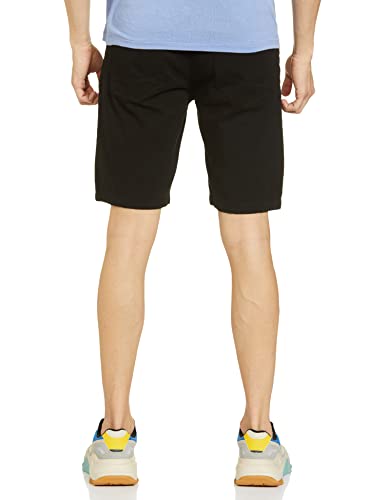 Image of The Indian Garage Co Men Slim Fit Solid Mid-Rise Chino Shorts