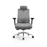 Chaise bureau réglable avec assise ergonomique et inclinaison active - Grâce au réglage de la hauteur de 45,5 à 53,5 cm et à la profondeur de 6 cm, cette chaise bureau réglable s’adapte parfaitement à chaque utilisateur. La fonction inclinaison de l’assise vers l’avant permet une posture active, idéale pour le travail dynamique. Le dossier inclinable avec verrouillage améliore le confort et la flexibilité.