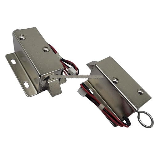 Serrure push pull 12V DC mini solénoïde open frame pour placard électrique - 4