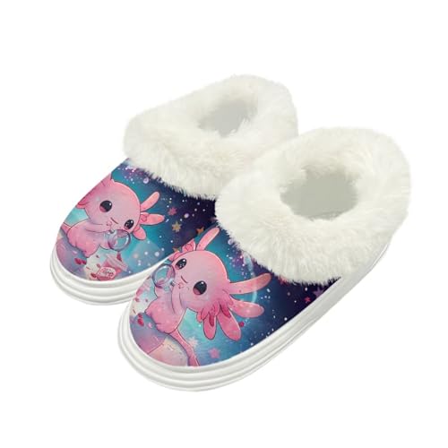 chaqlin Cartoon Animal Print Slippers for Women Thick Sole House Bedroom Platform Slipper Shoes Comfy Slippers