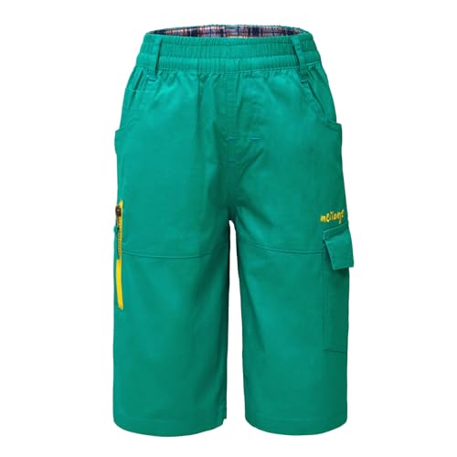 MEILONGER Boys Shorts Kids Cotton Cargo Pants Twill Elastic Waist