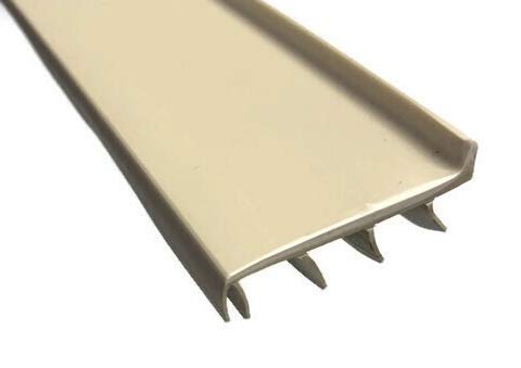 Beige Vinyl Door Bottom For 1 3/4" - 2" Thick Doors (3 Ft Long) #TOP1