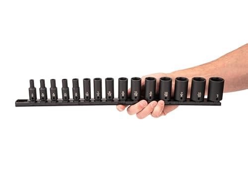 Image of TEKTON 3 /8 Inch Drive Impact Socket Set, 15-Piece | SID91118
