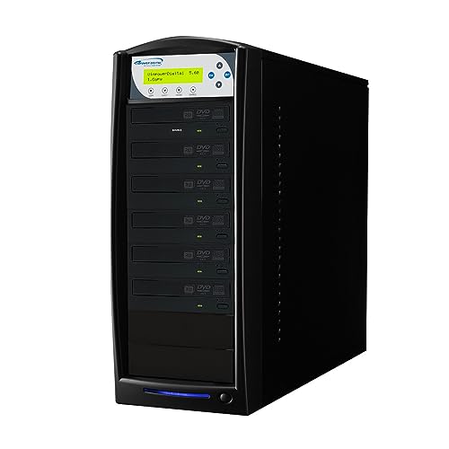 Vinpower SharkCopier 5 Target 24X CD DVD Duplicator Copier standalone Tower with 2 TB Hard Drive + USB 3.0