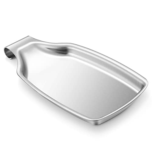 LIANYU Spoon Rest for Kitchen Counter, Stainless Steel Spoon Ladle Holder