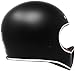 GDM REBEL Retro Motorcycle Helmet with Bluetooth Headset (Vintage Matte Black, Medium)