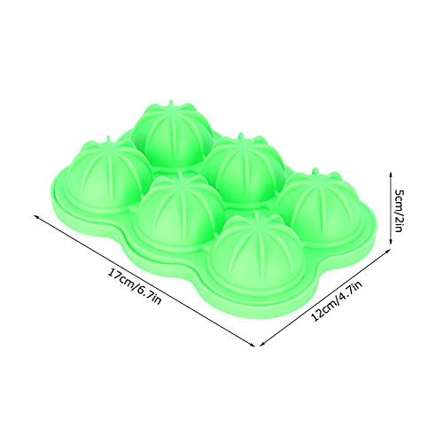 Molde silicona reutilizable para cubitos de hielo 6 celdas miniatura 5