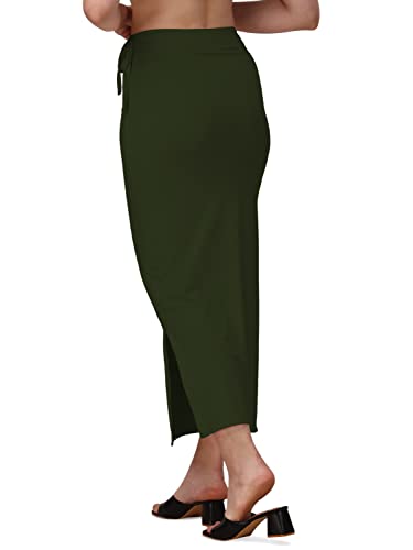 Image of Mehrang Microfiber Saree Shapewear Petticoat for Women, Cotton Blended Shape Wear Dress for Saree