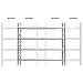 vidaXL Reja de Seguridad para Ventanas Ajustable con 4 Travesaños 1000-1500mm