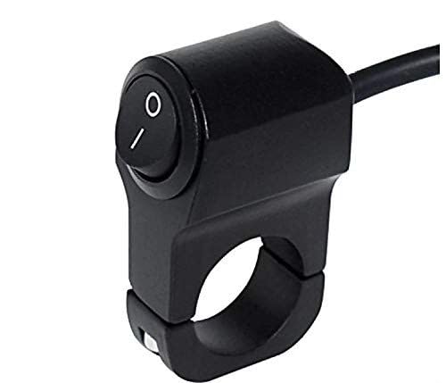 THORAX 3-Mode Handlebar Switch ON-Off-ON | 12V DC Control for Headlight, Fog Light & LED Lights | Cast Aluminium Universal Switch for Motorcycle, Bike & Scooter (Black) | Waterproof-image-34