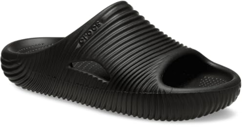 Crocs Unisex Mellow Recovery Slides Sandal, Black Tide, 12 Women/10 Men