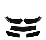 anteriore lip corpo spoiler per toyota 5 pezzi separatore paraurti anteriore auto universale kit corpo labbro paraurti separatore labbra anatra. spoiler anteriore(colore:5pcs bright black)