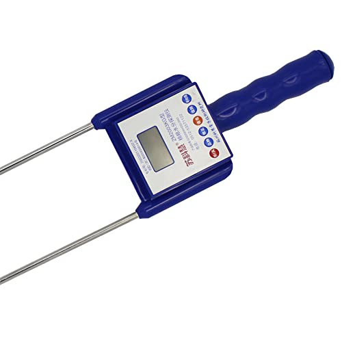 Digital Corn Grain Moisture Meter Tester with Probe Resolution 0.1% Average Memory Wide 9CM
