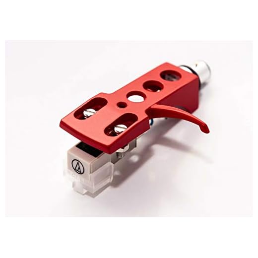 Red Headshell, AT-3600L Cartridge and Stylus, Needle for Stanton STR8-60, T.90, T120C, STR8-30