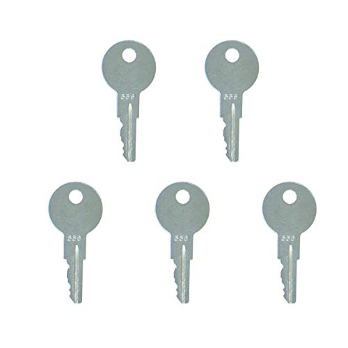 Noton parts 5 Sets Of 556 Ignition Swith Key For Hyster Yale Forklift Lull Upright Ford New Holland Skid Steer Models C175 L180 LS125 LS160 L140 L784 L465 LX665 LX485 LS140 LS180.B