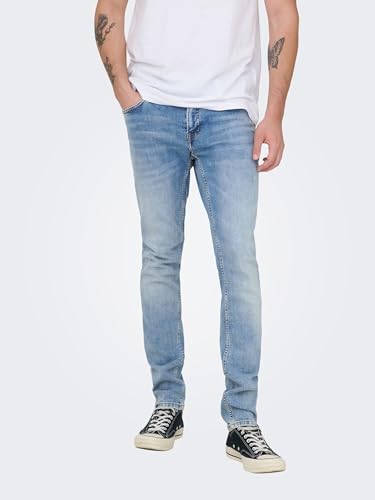 Only & Sons Male Slim Fit Jeans ONSLOOM Niedrige Taille Slim Fit Jeans – Ansicht 2