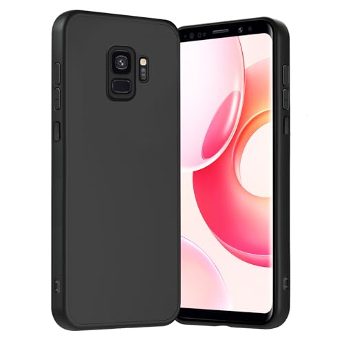Agedate Handyhülle für Samsung Galaxy S9 Hülle mit Kameraschutz Stoßfest Kratzfest Extrem Haltbarkeit Fallschutz Schutzhülle Anti-Fingerabdruck Unterstützt kabelloses Laden für S9 Case Schwarz