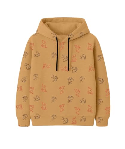 Image of Kids Hoodie Sweatshirt - Soft Cotton Hooded Winter Wear for Boys & Girls | Warm Stylish Pullover| Casual Kids Clothing for 2-16 Years - Comfortable Trendy Winter Hoodie for Children