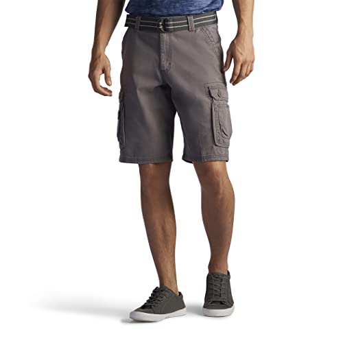 Lee Men's Dungarees New Belted Wyoming Cargo Short, Vapor, 40 Grey - image 1