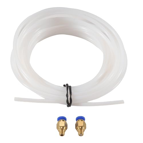 Pesfehhy 5 Metros PTFE PTFE Bowden Tubo con 2PZS PC4-M6 conexion para Impresora 3D de de 1.75 mm Bowden Hotend