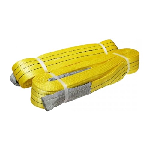 Image of Heavy Duty Polyester Sling Belt (Pack of 2) | Reinforced Webbing Belt for Industrial, Construction & Handling Work (3 Ton 3 Mtr)
