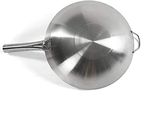 Wok con mango de acero inoxidable 43 cm miniatura 5