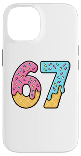 67 Ice Cream Drip Meme Funny Six Seven Gen Alpha Slang X}zP[X iPhone 14 p