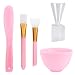 Maschera di Miscelazione Strumento per Facciale con ciotola in silicone per maschere facciali spazzola spatola misurini 5 in 1 femmina Facial per Cura Viso fai da te