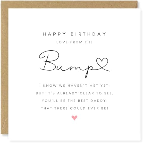 Adorable Birthday Card for New Dads Cover