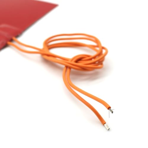 DOJA Barcelona | Silikon Heizelement | 500W | 290x175mm | Silikon-Heizmatte | Silikon-Heizkissen | Heizelement aus Silikon mit Thermostat | Silikon Heizteppich für den industriellen und häuslichen