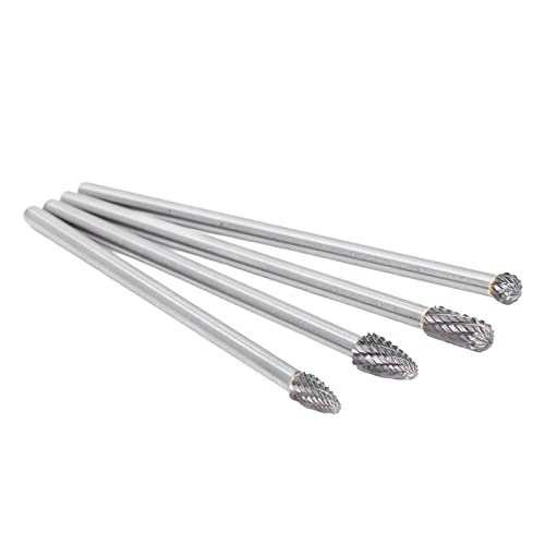 Set 4 Pzs Fresas Giratorias Carburo Extendido 1/4in miniatura 6