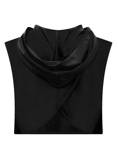 Jugaoge Kids Girls Crop Tops Hoodie Sleeveless Wrap Back Cropped Hoodie Sweatshirts Athletic Outfits4