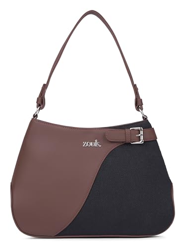 Image of ZOUK Ira Handbag | Stylish Women's Handbag | Luxury Shoulder Bag for Women | Trendy | Fancy Ladies Handbags | Small Purse for Events | Water-Resistant