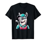 Lama Divertente Golf Cappello Occhiali