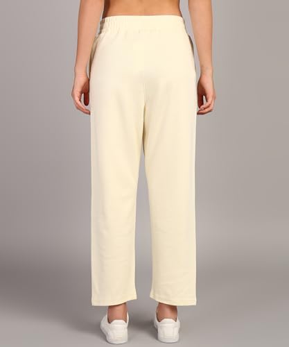 Image of Alan Jones Clothing Womens Mid Rise Stretch Straight Trousers | Straight Fit With Pin Tucks | Side Pockets | Concealed Drawstring Waist