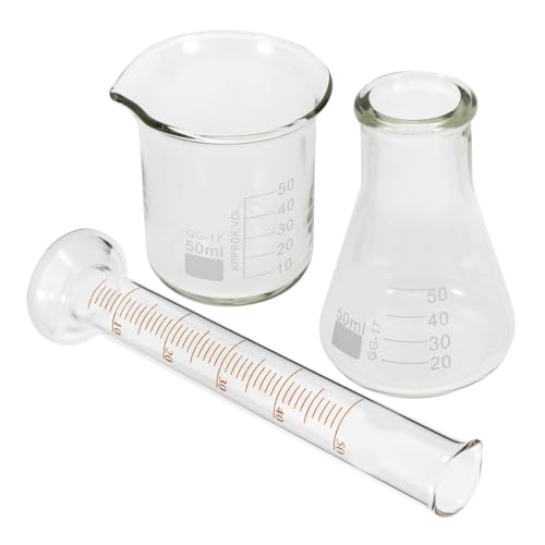 Probeta medidora y vaso de precipitados 50 ml para física y química