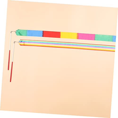 8 Unidades Fitas Girando Fita Giratória Bastão Giratório Fitas De Dança Para Crianças Fitas De Dança