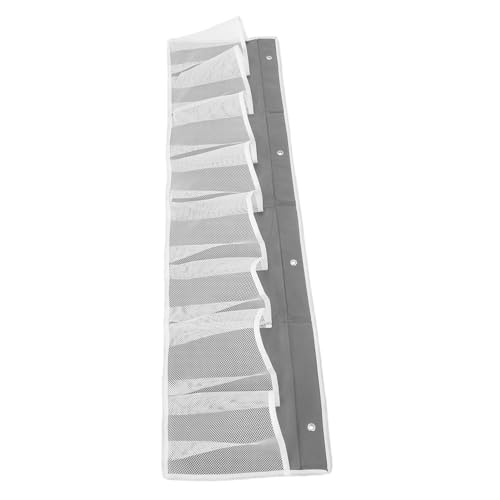 Alipis Rv Shoe Storage Organizer Extra Hanging Pocket Design for Efficient Closet Shoe Storage Breathable Nonwoven Fabric for Easy Access Camper Bedroom Grey