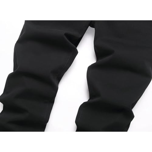 Men's Casual Printed Slim Fit Jeans Stretch Skinny Stretch Dress Slacks Slim fit Plaid Denim Pants for Men3