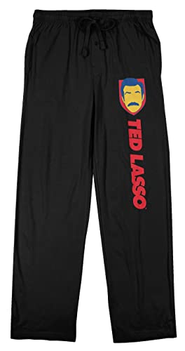 Bioworld Ted Lasso Shield Graphic Men's Black Sleep Pajama Pants