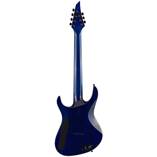 Jackson Pro Series Signature Chris Broderick Soloist HT7P Transparent Blue – Guitare Électrique Signature - Les Beatles, Paul McCartney, John Lennon, RIngo Starr, George Harrison Jackson Pro Series Signature Chris Broderick Soloist HT7P Transparent Blue - Guitare Électrique Signature – Image 4