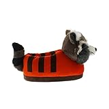 Rocket Raccoon Marvel Character Slippers - Officially Licensed, Cozy Kids & Adults Slippers - Medium/Large Sizes, Happy Feet