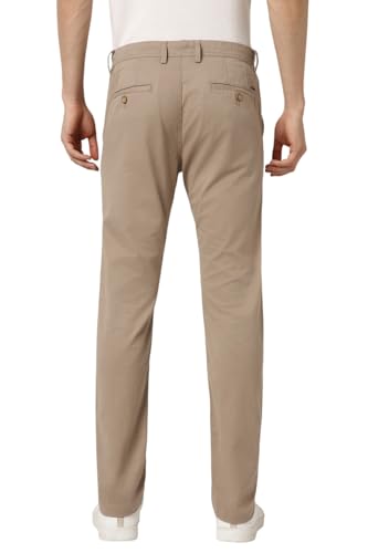 Image of Peter England Men's Skinny Fit Mid Rise Premium Casual Trouser Chinos